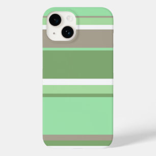 Blassgrüne Streifen Case-Mate iPhone 14 Hülle