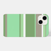 Blassgrüne Streifen Case-Mate iPhone Hülle (Rückseite (Horizontal))