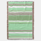 Blassgrüne Streifen Decke (Vorderseite Vertikal)