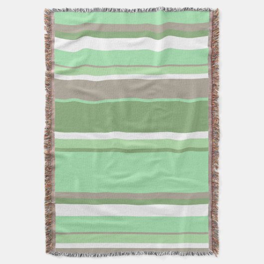 Blassgrüne Streifen Decke (Vorderseite Vertikal)