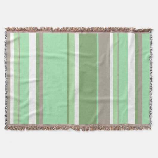 Blassgrüne Streifen Decke (Vorderseite)