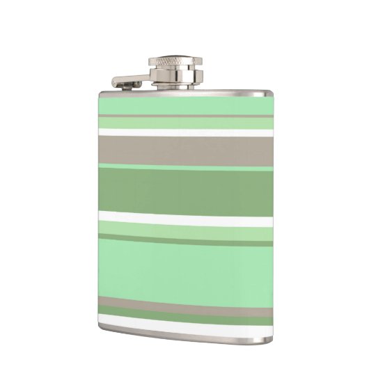 Blassgrüne Streifen Flachmann (Links)