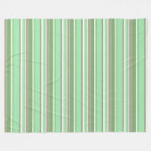 Blassgrüne Streifen Fleecedecke (Vorderseite (Horizontal))