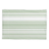 Blassgrüne Streifen Kissenbezug (Rückseite)