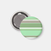 Blassgrüne Streifen Magnet (Vorderseite/Rückseite)