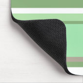 Blassgrüne Streifen Mousepad (Ecke)