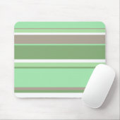 Blassgrüne Streifen Mousepad (Mit Mouse)