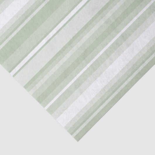 Blassgrüne Streifen Seidenpapier (Ausschnitt)