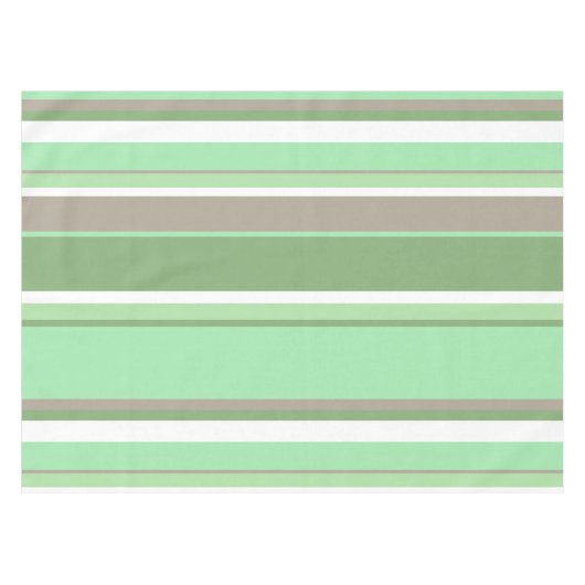Blassgrüne Streifen Tischdecke (Vorderseite (Horizontal))