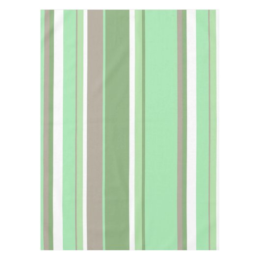 Blassgrüne Streifen Tischdecke (Vorderseite)