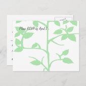 Blassgrüne UAWG Einladungspostkarte (Vorne/Hinten)