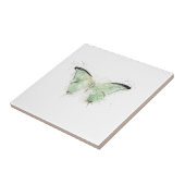 Blassgrüne und schwarze Schmetterlinge Fliese (Seite)