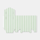 Blassgrüne und weiße Streifen aus Süßigkeiten Geschenkschachtel (Ungefaltet)