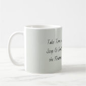 Blassgrüner Blütenbaum Kaffeetasse (Links)