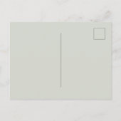 Blassgrüner Blütenbaum Postkarte (Rückseite)