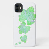 Blassgrüner Squash Leaf Texture iPhone 11 Fall Case-Mate iPhone Hülle (Rückseite)