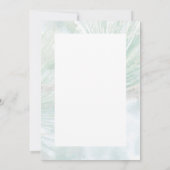 Blassgrüner Winterpinienwald Probe Einladung (Rückseite)