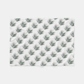 Blassgrünes Blatt Fleecedecke (Vorderseite (Horizontal))