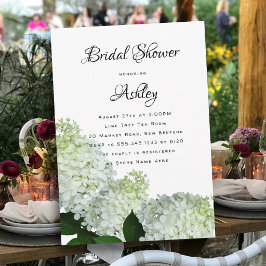 Blassgrünes Brautparty Hydrangea lädt ein Einladung