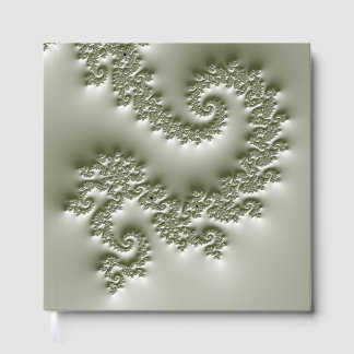 Blassgrünes Fraktal Gästebuch
