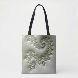 Blassgrünes Fraktal Tasche