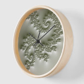 Blassgrünes Fraktal Uhr (Winkel)
