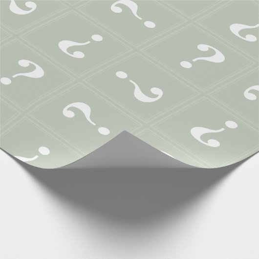 Blassgrünes Mysterium Geschenkpapier (Ecke)