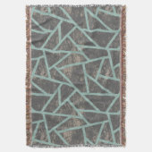 Blassgrünes und graues Mosaikmuster Decke (Vorderseite Vertikal)