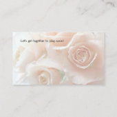 Blasskoralle-Rose Visitenkarte (Rückseite)