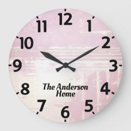 Blasslavender erschüttert große wanduhr