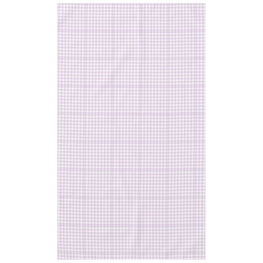 Blasslavender Modern Checkered Gingham Rustikal Tischdecke (Vorderseite)