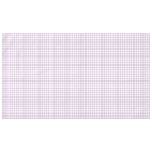 Blasslavender Modern Checkered Gingham Rustikal Tischdecke (Vorderseite (Horizontal))