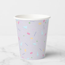 Blasslila 80er-Druck-Papierbecher