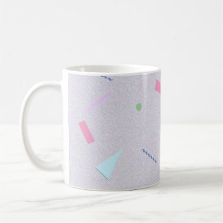 Blasslila 80er Geo Print Tasse