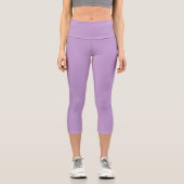 Blasslila Capri Leggings (Vorderseite)