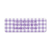 Blasslila Farmhouse Gingham Karo (Vorne)