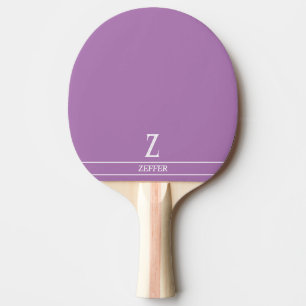 Blasslila monogrammiertes Ping-Pong-Schläger Tischtennis Schläger