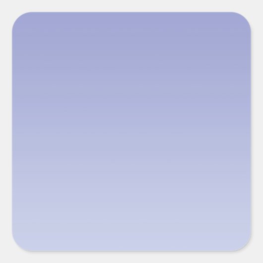 BlassLila Ombre Quadratischer Aufkleber (Vorderseite)