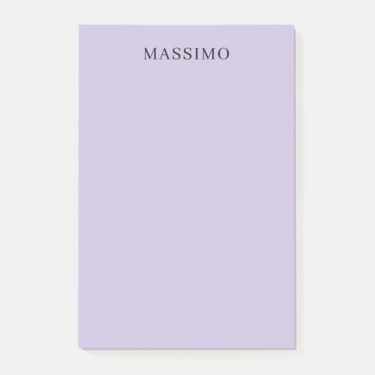 Blasslila Professionell Einzigartig Klassisch Eige Post-it Klebezettel (Vorderseite)