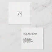 Blassmaskuline Moderne ALLE TRAKTIONEN Beruflich Quadratische Visitenkarte (Vorne/Hinten)