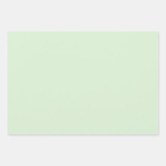 Blassmilchig grüner Polka Dot breit gestreift und Geschenkpapier Set (Vorderseite 3)