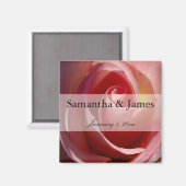 Blassmond-Rose Magnet (Vorderseite/Rückseite)