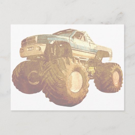 Blassmonster Truck Postkarte (Vorderseite)