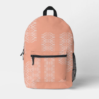 Blassorange Bedruckter Rucksack