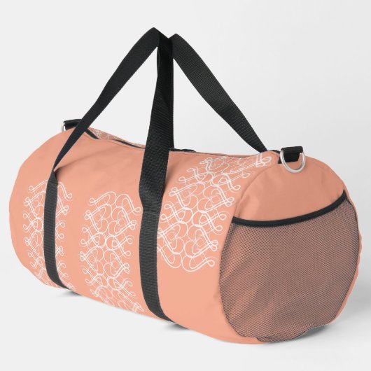 Blassorange groß duffle bag (Rechte Ecke)