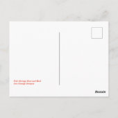 Blassorange Rose und Buds Postkarte (Rückseite)