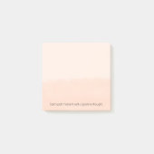 Blassorange Wasserfarben-Abstrakt Post-it Klebezettel (Vorderseite)
