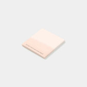 Blassorange Wasserfarben-Abstrakt Post-it Klebezettel (angewinkelt)