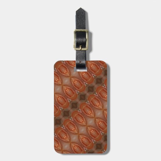 Blasspeach Ikat 5 Gepäckanhänger (Vorderseite vertikal)