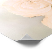 Blasspeach-Rose Stilvolle, nicht gestopfte Hochzei Poster (Ecke)